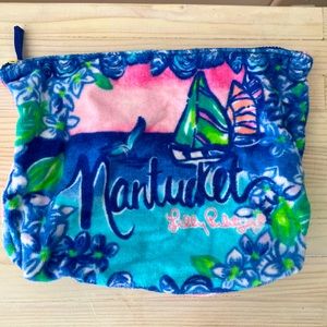 Lilly Pulitzer Nantucket Terry Cloth Cosmetic Bag/Pouch